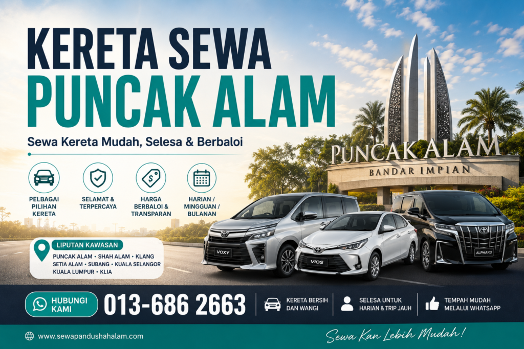 Kereta Sewa Puncak Alam